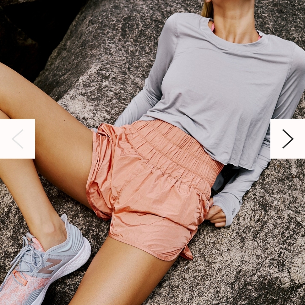 Free people the way home workout shorts S